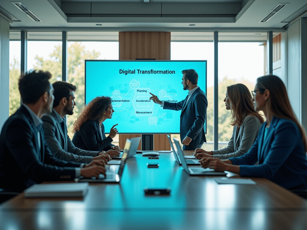 Jawharat's Digital Collaboration and Innovation Team Working