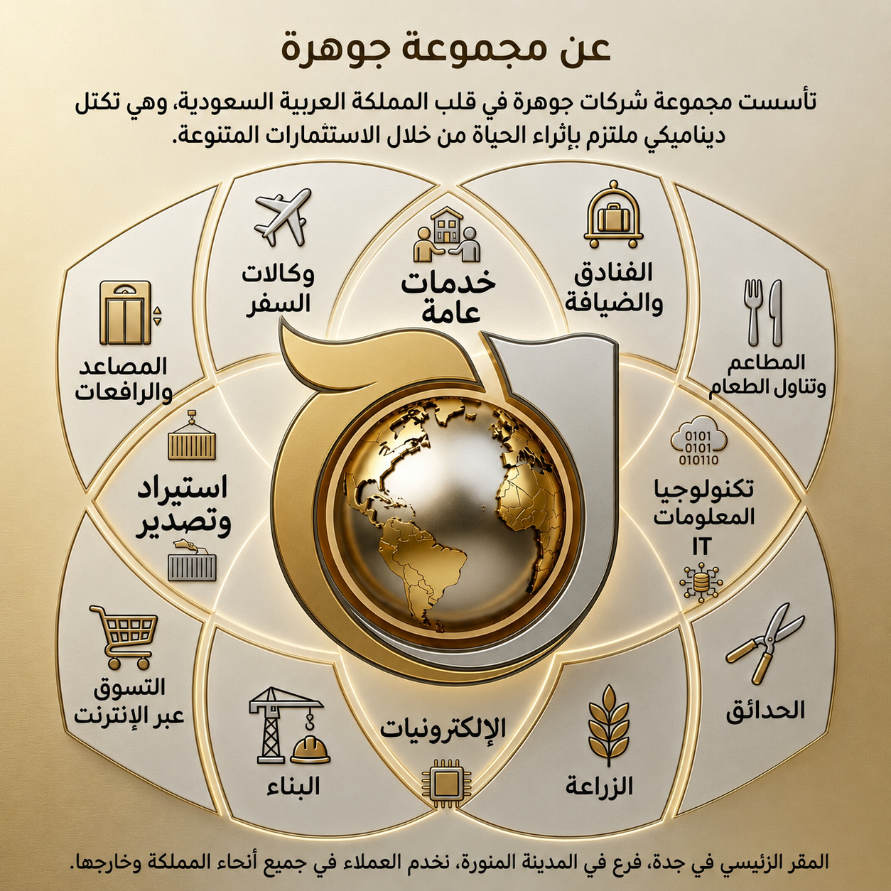 البنية التحتية لمجموعة جوهرة